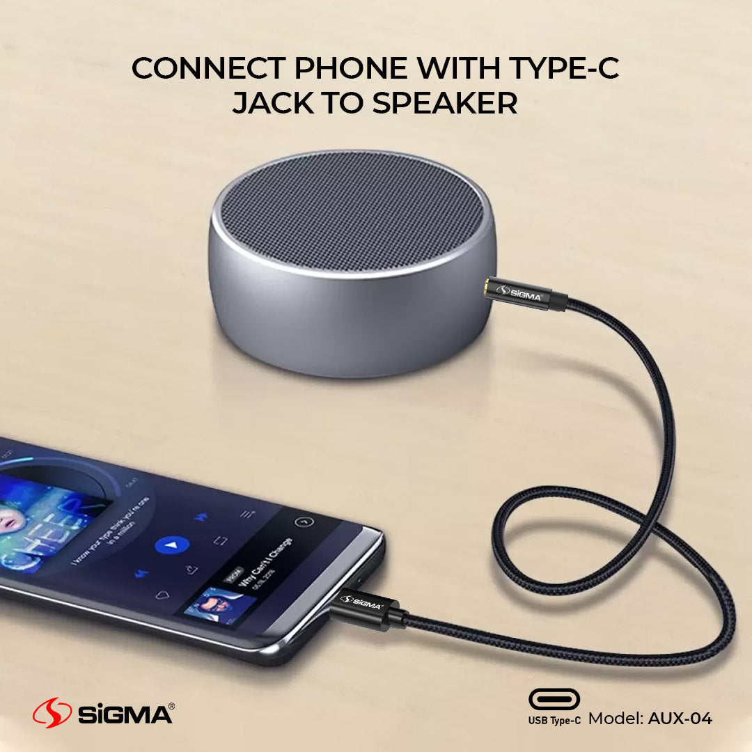 Sigma USB Type C to 3.5mm Audio Cable AUX-04 - Image 4
