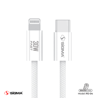 Sigma 30W PD SERIES CABLE Lightning to C Model: PD-4