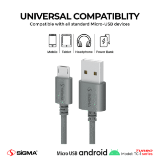 Sigma Turbo Micro Cable 2.4A Auto Disconnect  - TC-1